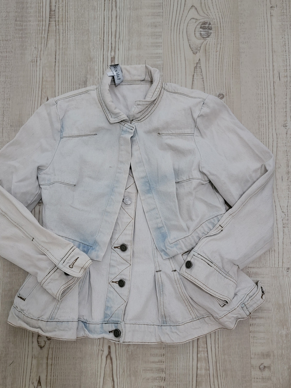 fab'rik Overlay Denim Jacket With Pockets Small